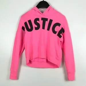 Justice 2025 crop hoodie